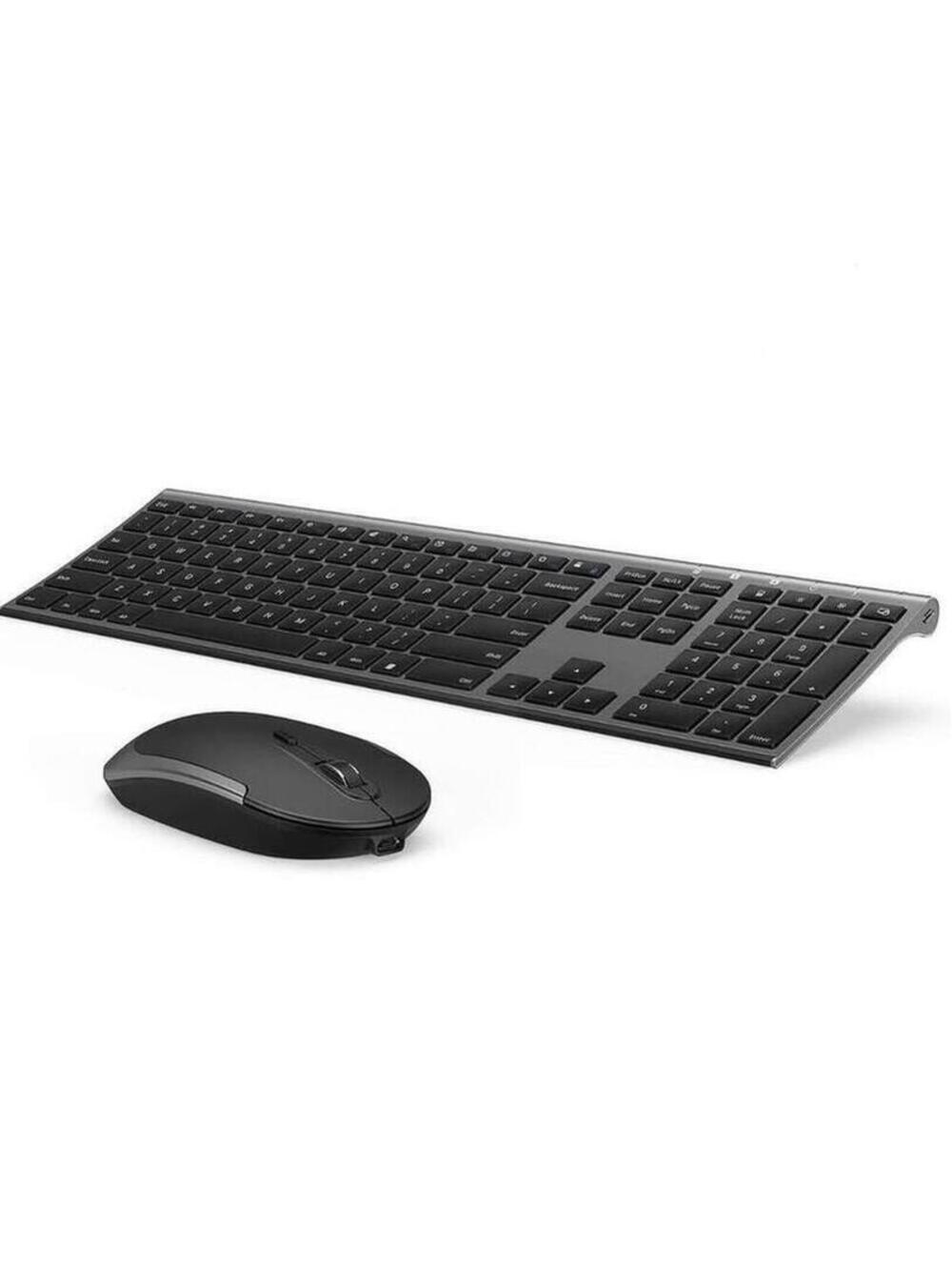 Dark Gray Full-Size Wireless Keyboard & Mouse Set - New in Box!